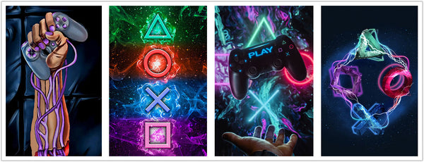 Diy Diamond Painting 5d Creative Gaming Mobile Game Full Diamond Cross Stitch Living Room Decoration Painting